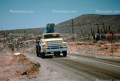 Dina Truck on Highway-1, Baja California Sur