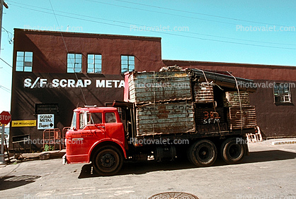 SF Scrap Metal, Ford Truck, flatbed