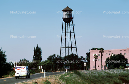 Fedex, Sacramento River Delta, Berm, levee, Water Tower