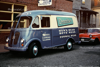 Donnelly's Cleansing Truck, Panel Truck, Chevy Car, 1950s