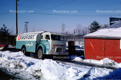 Beaufort Fuel Company, White Motor Company, Tank Truck, Livingston New Jersey, 1950s