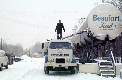 White Motor Company Tank Truck, Beaufort Fuel Company, Livingston New Jersey, 1950s