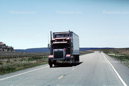 Peterbilt, Highway, Church Rock, Semi-trailer truck, Semi