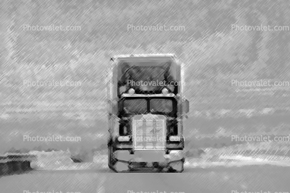 Freightliner, Semi-trailer truck, Semi