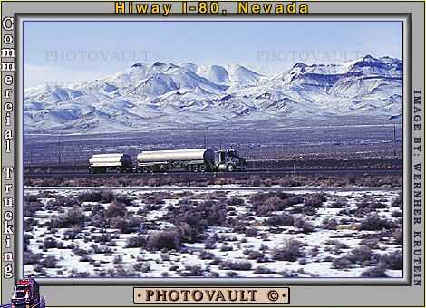 gas tank truck, Interstate Highway I-80 east of Reno, gas truck, Tanker Truck, Fuel Tanker, gasoline, gas
