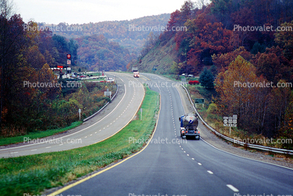 Highway-28, near Bryson City, Kentucky, Autumn Trees, autumn