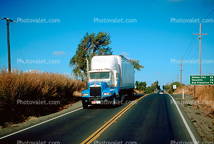 Kenworth, Road, Highway, Highway-12, Semi-trailer truck, Semi, Rio Vista