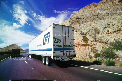 Condor Trucking Inc, Interstate Highway I-15, Semi-trailer truck, Semi