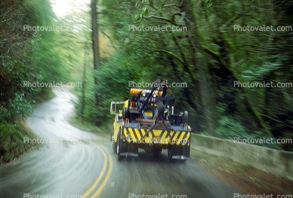 Bohemian Highway, Sonoma County, tow truck, Towtruck, S-curve