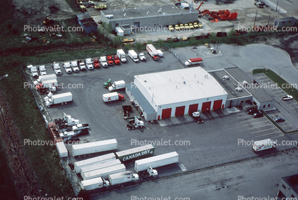Distribution Center garage, Semi, Canada Dry