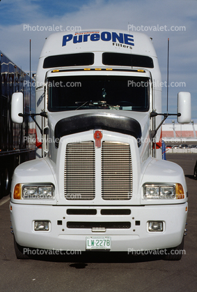 Kenworth head-on, Semi-trailer truck, Semi
