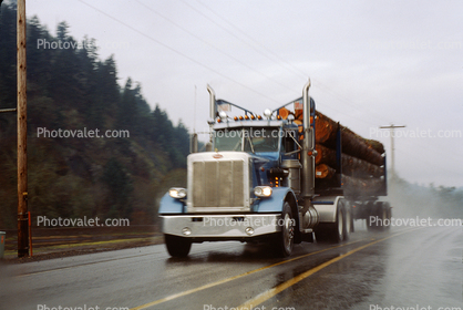Peterbilt Logging Truck, Dillard, Semi