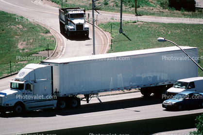 Denver, Interstate Highway I-25, Semi-trailer truck, Semi