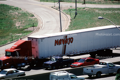 Navajo, Denver, Interstate Highway I-25, Semi-trailer truck, Semi