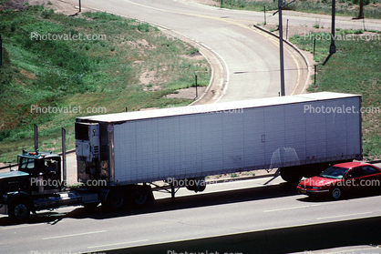 Denver, Interstate Highway I-25, Semi-trailer truck, Semi