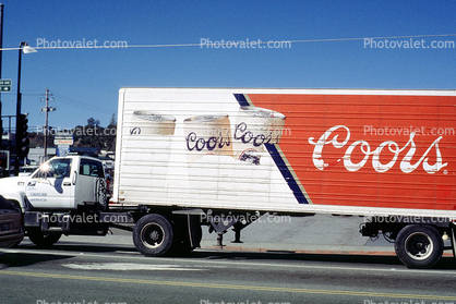 coors beer, Semi-trailer truck, Semi