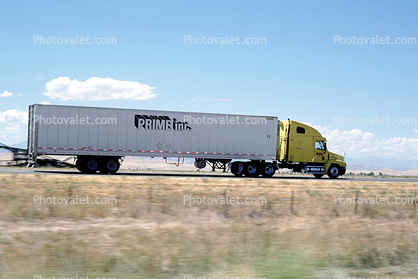 Interstate Highway I-5, Semi-trailer truck, Semi