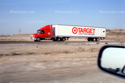 Target Delivery, Interstate Highway I-5 near the Grapevine, Central Valley, California