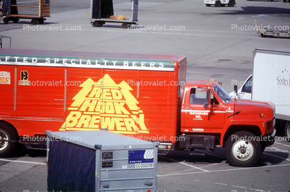 Red Hook Brewery delivery truck at the airport, Ford F800
