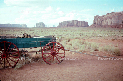 Cart, Wagon, Wheels, Monument Valley