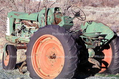 north of Carson City, farm tractor