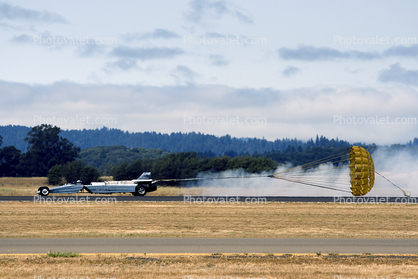 smoke, jet, exhaust, Braking Parachute, power, thrust, Air Force Jet Car