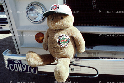 Formula-V, Teddy Bear, hat, patch