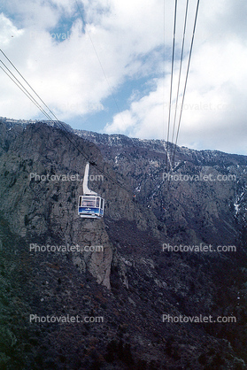 Sandia Peak Tramway, Mountains, Cibola National Forest, April 1990