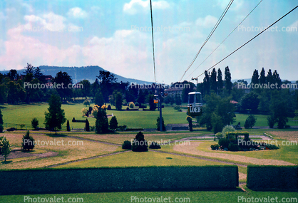 LOEB, Bern, Gondolas, Tram, Garden, 1950s