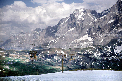 top of the First, Grindelwald, Granit Mountain Range, 1965