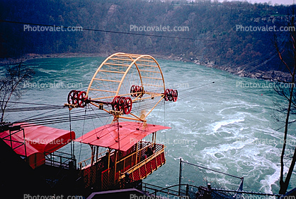 Wheels and Pulleys, Aerial Tram at Niagara Falls, Saint Lawrence River, 1983