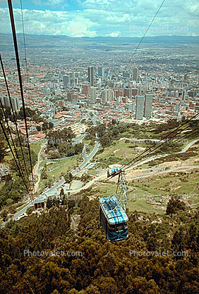 Mount Monserrate, Cityscape, skyline, buildings, highrise, Bogota