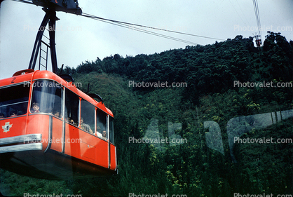 Steep Aerial Tramway, Caracas Venezuela, 1969