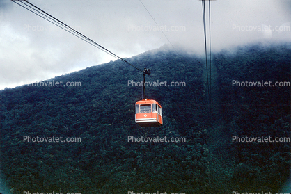 Steep Aerial Tramway, Caracas Venezuela, 1969