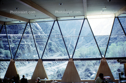 Valley Station, Terminus, building, Palm Springs Aerial Tramway, Observation Room, triangles