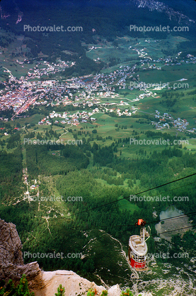 Funivia Del Sass Pordoi, Dolomite Mountains in Canazei