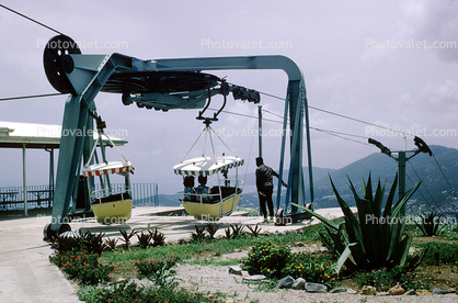 Yellow Bucket Gondola Havensight, Saint Thomas, Virgin Islands June 1965, 1960s