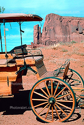 Carriage, Monument Valley, geologic feature, butte