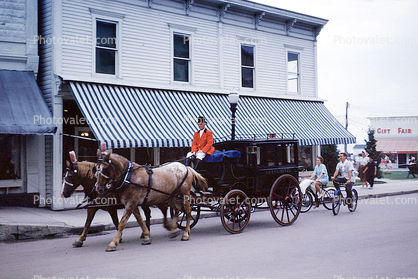 Horses and Carriage, Mackinac Island,  Michigan, 1960s