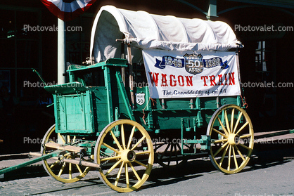 Conestoga Wagon, Wagon Train, California or Bust, Old Town, buildings, street