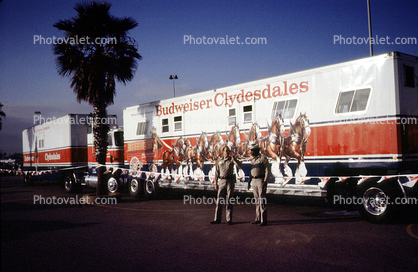 Budweiser Clydesdales Trailers, soldiers