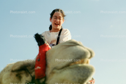 Girl Riding a Camel, Dead Sea