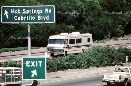 Motorhome, Highway 101, Santa Barbara, California