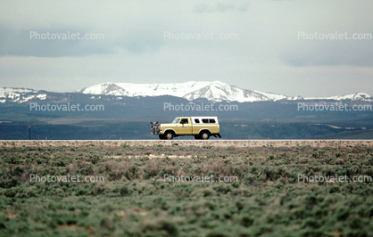 Pickup Truck, Mountain Range, Rockies