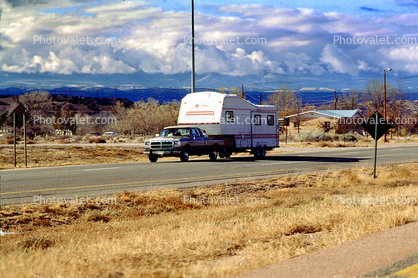 Trailer, north of Santa Fe, New Mexico