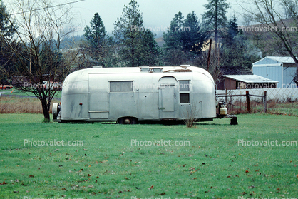 Airstream trailer, near Winston Oregon