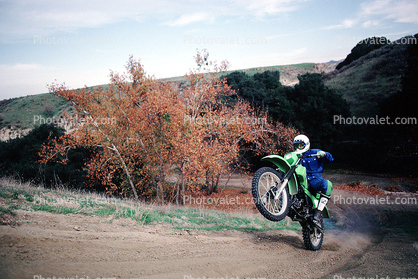 Kawasaki 500, Uni-Trak, Off-Road, Dirt Bike, Racing, Wheelie, unpaved