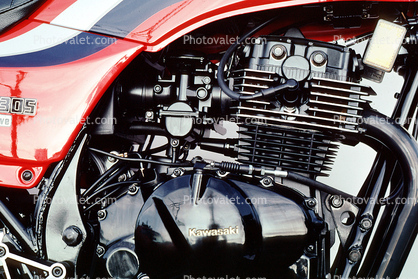 Kawasaki 305, Motor, Engine, Cooling Blades, Cylinder
