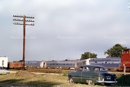 daytime, daylight, Santa Fe Trainwreck, car, automobile, 1950s