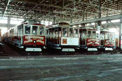 55, Repair Shop, Maintenance, San Francisco Cable Car Repair Barn, Potrero Division Trolley Coach Facility, 1983, 1980s, MRO